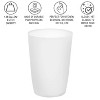 LunaLulinlk White Small Trash Can with Open Top for Tight Spaces - 1.58 Gallon Capacity - 3 of 4