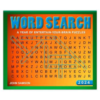 Browntrout 2024 Daily Desk Calendar 5"x6" Word Search