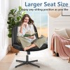 Cross-Legged Office Chair,Seat Height Ranging,No Wheels Armless  360 Degree Swivel Home Office Chair-Cuddlewood - 3 of 4
