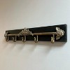 Slickblue Vintage Wall Rack, Multi-Hook Hanger, Coat Rack, Retro, Brown Wood, 23.62"W x 4.5"H - 2 of 4
