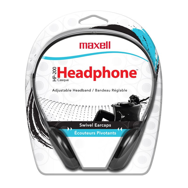 Maxell HP-200 Stereo Headphones, Pack of 2, 2 of 3