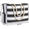 FATMOON Beach Bags for Women Large Waterproof Beach Tote Bag Zipper Beach Bags Waterproof Sandproof Swim Pool Bag Large Tote - 3 of 4