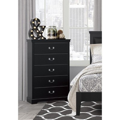 NicBex Classic 5-Drawer Dresser,Stylish Tall Dressers with Metal Handles,Chest of Drawers for Bedroom,Living Room,Hallway,Bedroom Furniture