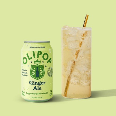 OLIPOP Ginger Ale Prebiotic Soda - 12 fl oz_4