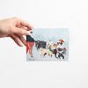 Reindeer Frenchie Dog, Christmas Wagon, Santa Dog Walking Winter/Holiday/Christmas Greeting Card Pack Sets (3 ct, Assorted) by Ramus & Co - 3 of 4