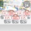 Big Dot of Happiness 1st Birthday Little Miss Onederful DIY Girl First Birthday Party Clear Goodie Favor Bag Labels Candy Bags with Toppers Set of 24 - 2 of 4