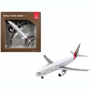Airbus A300-600R Commercial Aircraft "Emirates Airlines" White with Striped Tail 1/400 Diecast Model Airplane by GeminiJets - 1 of 3