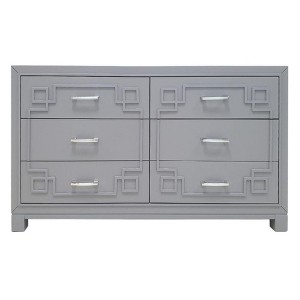 Raina 6 Drawer Modern Dresser - SFV2102 - Safavieh Couture - 1 of 4