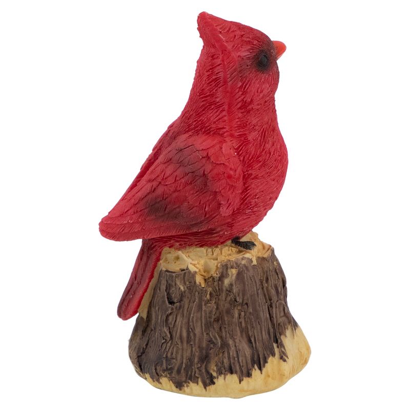 Northlight 4.5" Red Cardinal Bird on a Tree Stump Christmas Figurine, 5 of 6