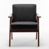 Grungis Accent Chair with Extra-Thick Backrest,Lounge Chair,Modern Wingback Chair for Bedroom,Reading Room,Office - 4 of 4