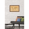 Trends International Antique World Map 2024 Framed Wall Poster Prints - 2 of 4