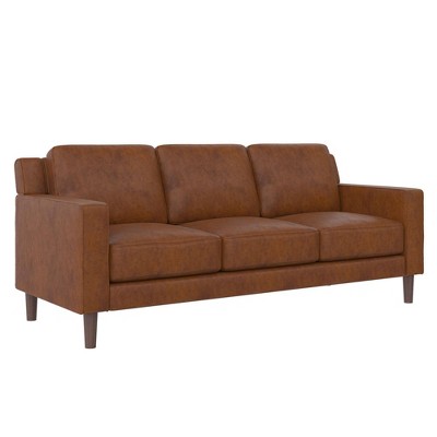 Taliyah 3 Seater Sofa Faux Leather Camel - Room & Joy