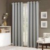 RT Designers Collection Soho Foil Jacquard Polyester Window Curtain Grommet Panel 52" x 90" Silver - 2 of 4