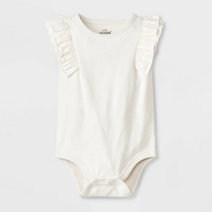 Baby Girls' Solid Ruffle Bodysuit - Cat & Jack™ - 1 of 4