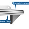 36"x12" Stainless Steel Wall Shelf, Floating Metal Shelving, for Kitchen, Garage and Utility Room - 4 of 4