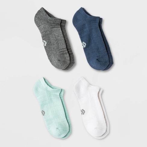 Women's Active Accents Cushioned 4pk No Show Tab Athletic Socks - All In  Motion™ 4-10 : Target