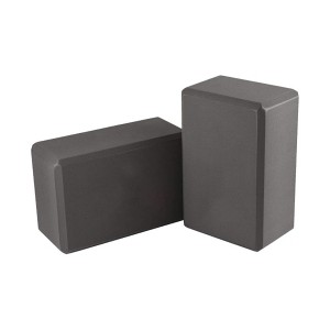 Toyzone World Gray Soft Non-Slip Yoga Blocks - 1 of 3