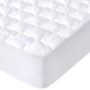 Aoibox Waterproof Quilted Full Size Mattress Protector Pad Breathable Cooling Fitted Cover Deep Pocket up to 14 Inch White - 1 of 4
