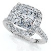 Pompeii3 Certified 2 3/4Ct Princess Cut Diamond Engagement Wedding Ring Set 14k Lab Created - 3 of 4