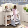 Toddler Step Stool for Bathroom Sink, Ronipic 2 Step Stools for Kids, Anti-Slip Stool for Kitchen Counter, Potty Training Toilet Stool with Handrail - 3 of 4