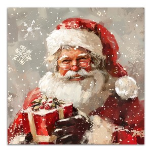 Creative Products Happy Neutral Santa 24 x 24 Canvas Wall Art - 1 of 4