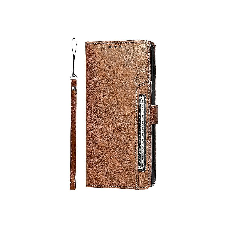 SaharaCase Genuine Leather Folio Wallet Case for Samsung Galaxy S23 FE Brown (CP00516), 1 of 7