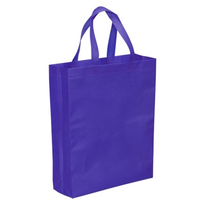 Unique Bargains Reusable Vertical Style Non-Woven Grocery Gift Tote Bag for Travel Storage 10 Pcs