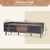 63'' Mid Century Modern TV Stand for 70" TV,Entertainment Center with Cabinets & Open Storage,Media Console for Living Room-Baofuwish - 4 of 4