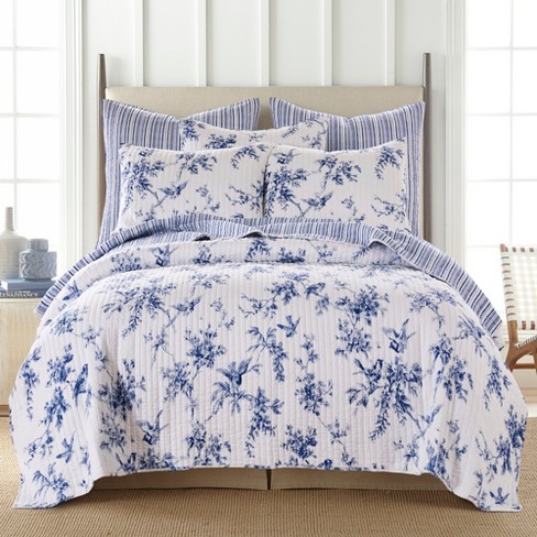 Branch Toile Blue Duvet Cover Bonus Set