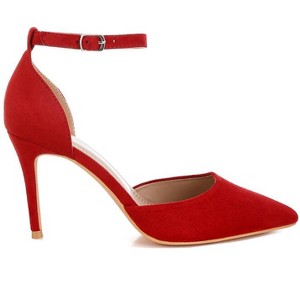 Ushra Microfiber Stiletto Sandals - 1 of 4