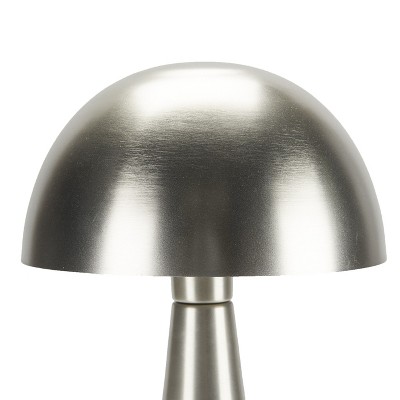 Silver 24" Iron Mid-Century Modern Table Lamp