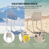 WestinTrends Playa Outdoor Stackable Modern Plastic Dining Chairs (Set of 2) - 3 of 4