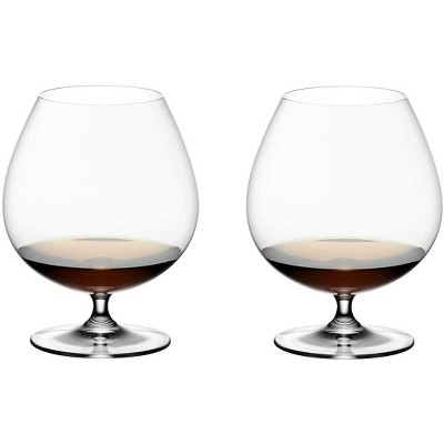 Riedel Vinum Cognac Dishwasher Safe Traditional Large Capacity Clear Home Brandy Glasses, Set of 2