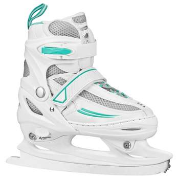 Lake Placid SUMMIT Adjustable Ice Skate White/Mint - S (10J-13)