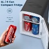 Kismile Mini Fridge, 4L Capacity for 6 Cans(350ml), Fruits, Refrigerating Makeup and Skincare (Black) - 4 of 4