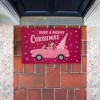 Stupell Industries Midcentury Pink Christmas Printed Outdoor Door Mat, design by Darlene Seale, 18"x30" - 4 of 4