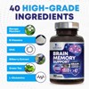 Brain Booster Nootropic Supplement 1000mg Support Focus Energy Memory & Clarity - 180 Capsules By Nature's Nutrition - 2 of 4
