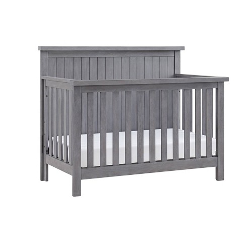 Rustic gray 2025 baby crib