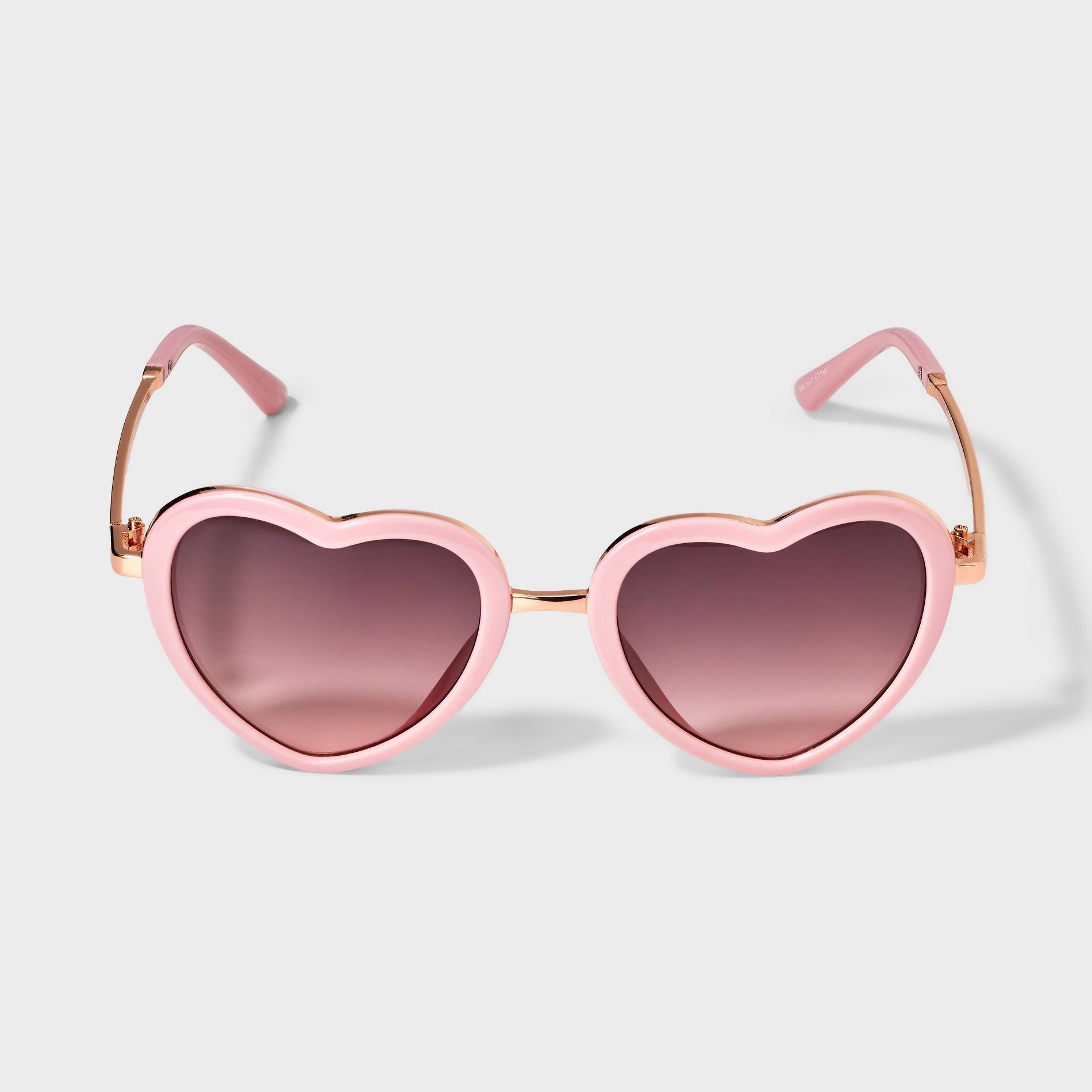 Girls' Heart Aviator Sunglasses - Cat & Jack™ Light Pink