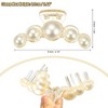 Unique Bargains Women's Plastic Hair Claws White - 4 of 4