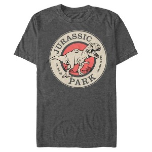 Mens Jurassic Park Distressed Logo T Shirt - 1 of 4