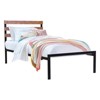 Tangkula Twin Size Upholstered Platform Bed Metal Bed Frame with Wooden Slat & Headboard - 4 of 4