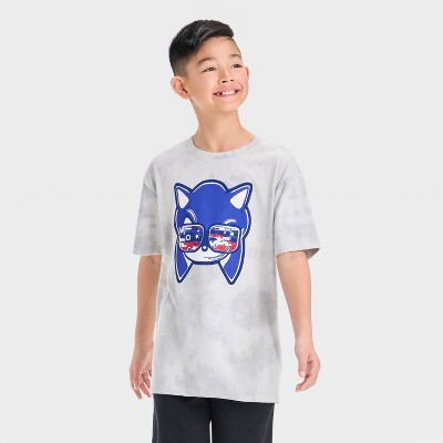 Boys' Sonic Americana Short Sleeve Graphic T-Shirt - Gray