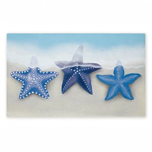 Stupell Industries By The Shore Starfish Printed Outdoor Door Mat, design by Darlene Seale, 18"x30" - 1 of 4