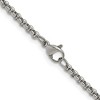 Chisel Stainless Steel Polished 3mm 18" Rolo Chain Necklace - 4 of 4