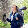 NewHome "64oz Motivational Glass Water Bottle with Time Markers, Straw, Silicone Sleeve & Handle for Gym" Black - 4 of 4