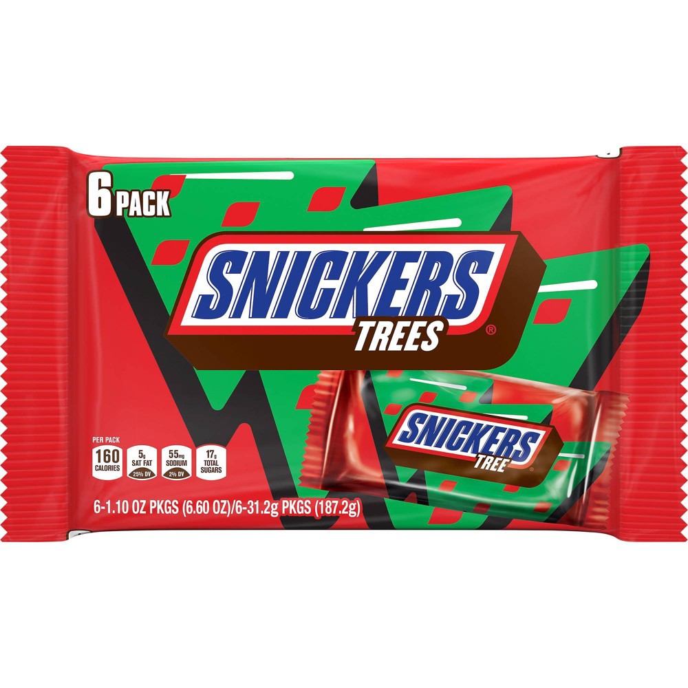 UPC 040000493853 product image for Snickers Holiday Tree - 6.6oz/6ct | upcitemdb.com