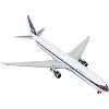 Boeing 767-400ER Commercial Aircraft "Delta Airlines - Interim Livery" White w/Blue 1/400 Diecast Model Airplane by GeminiJets - 3 of 3