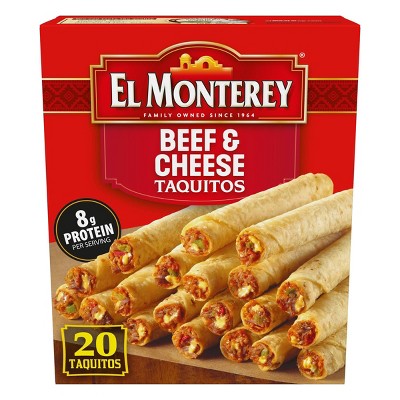 El Monterey Frozen Beef and Cheese Taquitos - 20oz/20ct