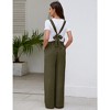 Women’s Maternity Summer Casual Loose Jumpsuit with Sleeveless Design Tie Waist and Pockets - 4 of 4